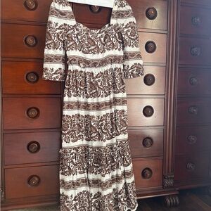 Cara Cara Brown Blue Hills Dress